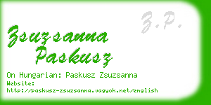 zsuzsanna paskusz business card